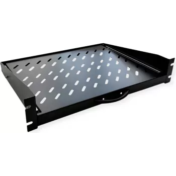 VALUE 19 ιντσών 1U συρτάρι, ωφέλιμο βάθος 450 mm, αντοχή 20 kg, μαύρο