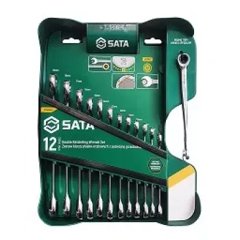 SATA 13-τεμ. Σετ Καρυδάκια Καστάνιας με Γερμανικά Κλειδιά X-Beam, Μετρικό, 8-21 mm, Χάλυβας Χρωμίου-Βαναδίου, Θήκη Blow-Molded