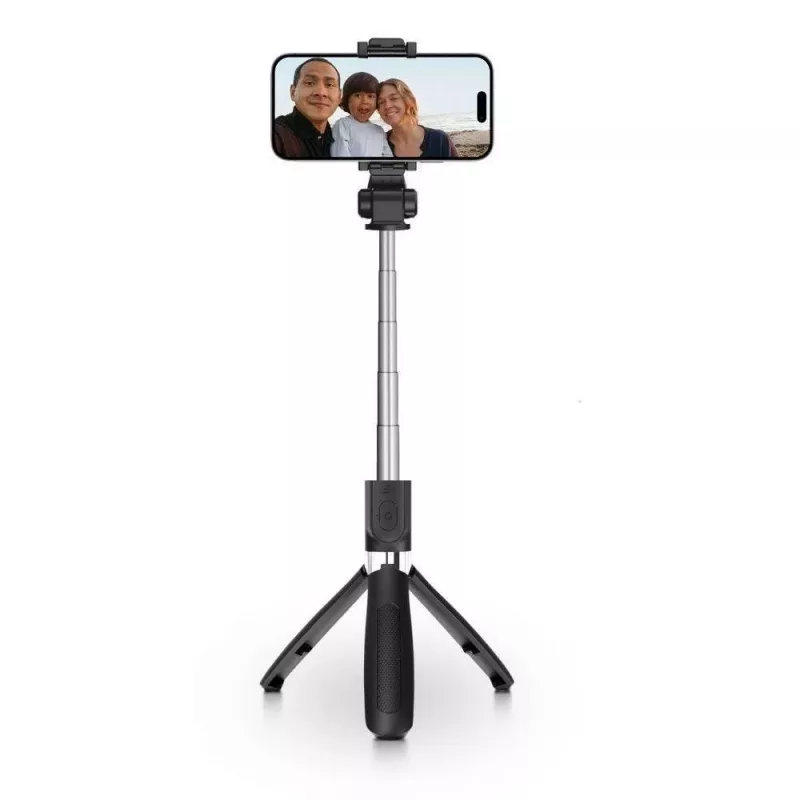 Tech-Protect L01S BT Selfie Stick Τρίποδο Μαύρο