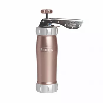 Marcato Pastry Press Powder Pink - Χειροκίνητη Πρέσα Μπισκότων με 20 Καλούπια
