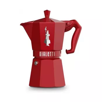 Bialetti MOKA EXCLUSIVE 6TZ κόκκινη καφετιέρα espresso (9056)