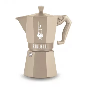 Bialetti MOKA EXCLUSIVE 6TZ Induction καφετιέρα Moka, sand, 6 φλιτζάνια