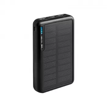 SBS Solar Power Bank USB/USB-C 10000 mAh Μαύρο