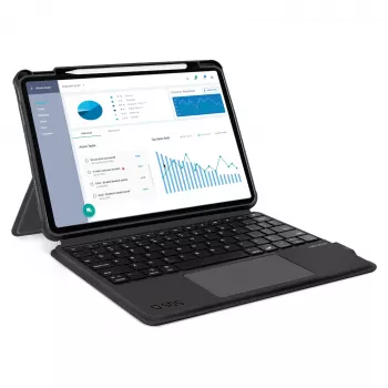 SBS Ασύρματο Πληκτρολόγιο με Θήκη για iPad Air 10,9 ίντσες (2020/2022), iPad Air 11 ίντσες (2024), iPad Pro 11 ίντσες (2018/2022) - Μαύρο