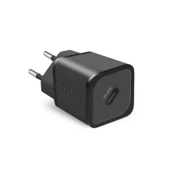 SBS PD Ταξιδιωτικός Φορτιστής 20W USB-C GaN Μαύρο (TETRGAN1C20K)
