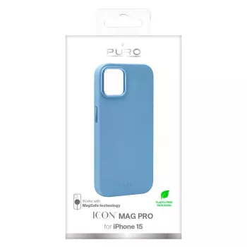 Puro ICON Mag Pro Θήκη για Apple iPhone 15 6,1 ίντσες MagSafe Γαλάζιο PUIPC1561ICONMPLBL