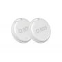 SBS Track My Circle item tracker συμβατός με Apple Find My, συσκευασία 2 τεμ. - λευκό