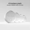 SBS Track My Circle tracker συμβατός με Apple Find My - συσκευασία 4 τεμ. - λευκό