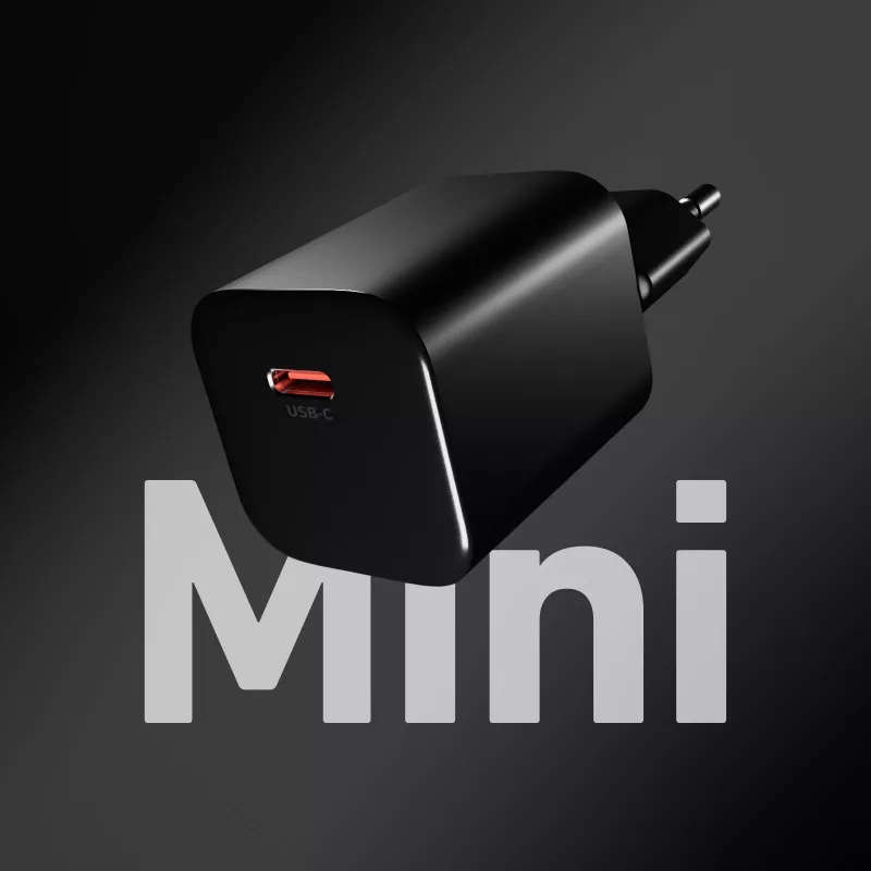 STEP BY STEP SBS 40W 1c μαύρος επιτοίχιος φορτιστής USB-C