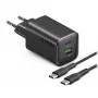 STEP BY STEP SBS 65W φορτιστής USB-C με 1x USB-C και 1x USB-A, μαύρο, καλώδιο USB-C 1,5m