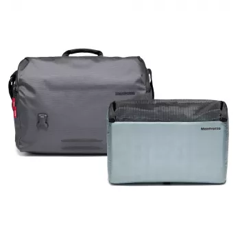 Manfrotto Manhattan Messenger Speedy 30 μαύρη τσάντα laptop 15.6 ιντσών