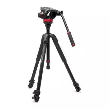 Manfrotto 055 Video Alu μαύρο με κεφαλή 502AH