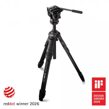 Manfrotto ONE Τρίποδο αλουμινίου με κεφαλή υγρού 500X