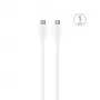 PURO ELEKTRIK Καλώδιο Puro Plain USB-C - USB-C 2A 1m - Λευκό
