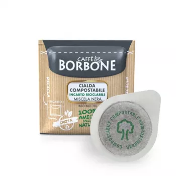 Caffè Borbone Miscela Nera 44mm ESE System Καψούλες Καφέ 100 τεμ. 7,2g ανά κάψουλα