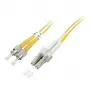 TECHLY OS2 μονότροπο καλώδιο patch ST σε LC duplex 3m
