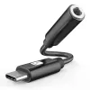 TECHLY Προσαρμογέας USB-C σε 3,5mm Audio με DAC, 12cm, Μαύρο