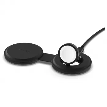 Satechi OntheGo Ασύρματος φορτιστής 2 σε 1 με Qi2, Μαύρο, 15W, ST-QTG21K