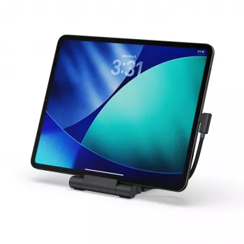 Satechi On-the-Go Πτυσσόμενη βάση Hub - USB-C 100W PD, USB-C 10 Gbps, USB-A 10 Gbps, Αναγνώστης καρτών micro/SD 312 MB/s, Υποδοχή 3.5mm, 4K HDMI (Space Gray)