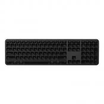 Satechi Slim EX3 Ασύρματο Πληκτρολόγιο Bluetooth για τρεις συσκευές με διακόπτη λειτουργίας Mac/Windows (Space Gray)