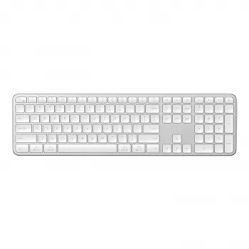 Satechi Slim EX3 Ασύρματο Πληκτρολόγιο Bluetooth για τρεις συσκευές με διακόπτη λειτουργίας Mac/Windows (Space Gray)