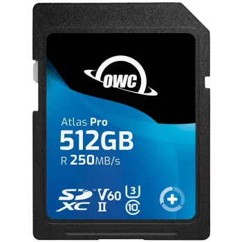 OWC Atlas Pro 512GB SDXC UHS-II V60 Κάρτα Μέσων - Extended Capacity SD (SDXC)