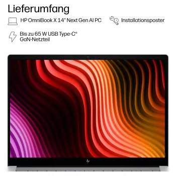 HP OmniBook X 14-ka0176ng 14,0 ίντσες WUXGA OLED, Intel Core Ultra 7 356H, 24GB RAM, 1TB SSD, Windows 11 Pro