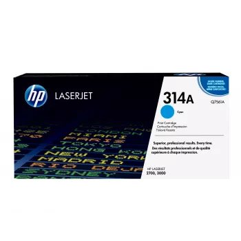 HP 314A Γνήσιο τόνερ Κυανό Q7561A για Color LaserJet 2700, 3000 Σειρά