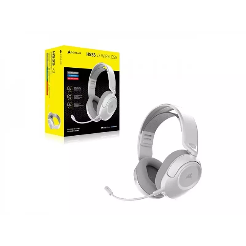 CORSAIR HS35 v3 Ασύρματο Headset Λευκό