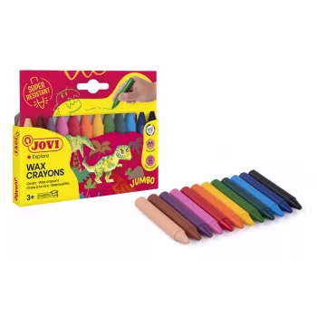 Jovi Κηρομπογιές Jumbo Assorted συσκευασία 12 τεμ.