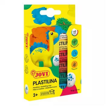 JOVI Plastilina Πλαστελίνη μοντελοποίησης μικτή 6 χρώματα 15g το καθένα σύνολο 90g