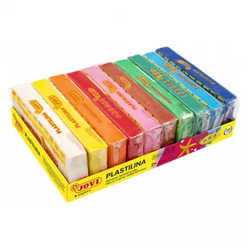 JOVI Plastilina Πλαστελίνη μοντελοποίησης, μικτά 10 χρώματα, 150 g το καθένα