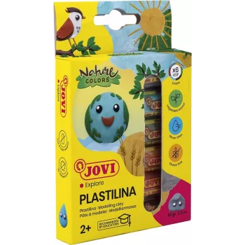 JOVI Plastilina Πλαστελίνη μοντελοποίησης μικτά χρώματα 6 x 15 g