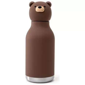 Asobu Bestie Brown Bear 460 ml Παιδική θερμομονωτική φιάλη