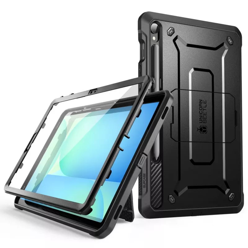 Supcase Unicorn Beetle Pro για Samsung Galaxy Tab S9 / S9 FE / S10 FE / S10 Lite, Μαύρο