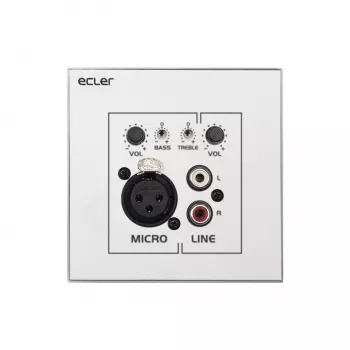 Kindermann WPaMIX-T Επιτοίχιο Πάνελ XLR/RCA Ένταση/Μίκτης