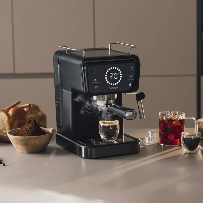 Cecotec Power Espresso Touch ColdBrew Μηχανή espresso, 20 Bar, 1500 W, 1,5 L, Μαύρο