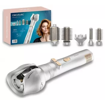 Cecotec CeramicCare 6in1 Gyro περιστρεφόμενη βούρτσα θερμού αέρα, 1100 W, 6 εξαρτήματα