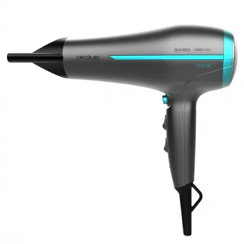 Cecotec Bamba IoniCare 5200 Aura Black Σεσουάρ μαλλιών με ιόντα, 2200 W, επαγγελματικό μοτέρ AC, λειτουργία ιόντων, 3 βαθμίδες θερμοκρασίας, 2 ταχύτητες, κρύος αέρας, με συμπυκνωτή και διαχύτη, μαύρο