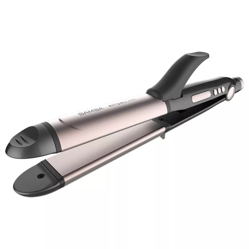 Cecotec Bamba RitualCare 1000 Ceramic 2in1 ίσια και ψαλίδι μαλλιών, μαύρο/ροζ χρυσό