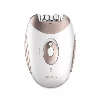 Cecotec Bamba SkinCare Depil-Action αποτριχωτική μηχανή με 32 τσιμπιδάκια, υγρή & στεγνή χρήση, φως LED, 2 ταχύτητες, επαναφορτιζόμενη, ασύρματη, περιλαμβάνει 7 εξαρτήματα, τσάντα ταξιδιού, ασημί