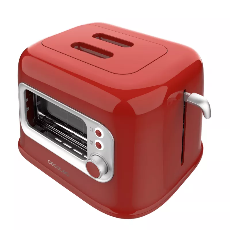 Cecotec RetroVision κόκκινο φρυγανιέρα 850W 2 υποδοχές