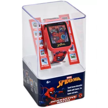 KIDS Spider-Man ηλεκτρονικό ρολόι LCD για παιδιά με παιχνίδια και κάμερα SPD4588J