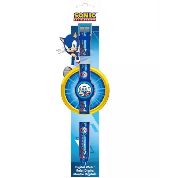 KIDS ψηφιακό ρολόι Sonic The Hedgehog SNC4316M - μπλε σιλικόνης λουράκι