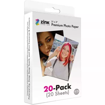 ZINK Premium Φωτογραφικό Χαρτί 2x3 20 Φύλλα Γυαλιστερό