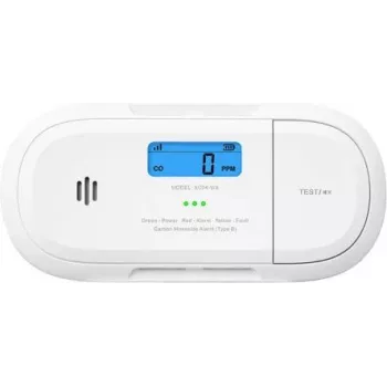 X-Sense XC04-WX Ανιχνευτής Μονοξειδίου του Άνθρακα με Οθόνη LCD, Διάρκεια Μπαταρίας 10 Χρόνια, Πιστοποιημένο UL 2034