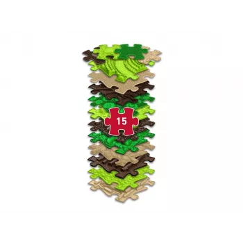 Muffik MFK-097 Nature 15 Τεμαχίων Ορθοπεδικό Σετ Αισθητηριακών Χαλιών
