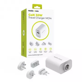 Mobile Origin 30W Φορτιστής Ταξιδιού MO14 EU/USA/UK/AUS