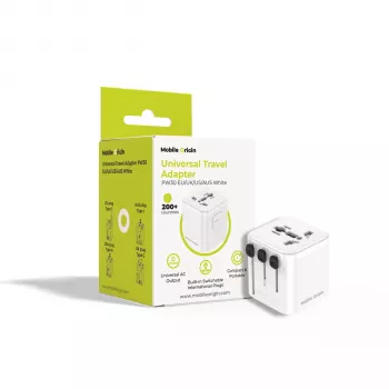 Mobile Origin Ταξιδιωτικός προσαρμογέας PW30 EU/UK/US/AUS, Λευκό