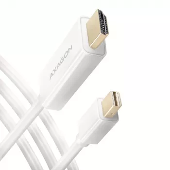 AXAGON καλώδιο προσαρμογέα Mini DisplayPort σε HDMI 4K/30 Hz 1,8 m λευκό